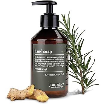 Jean & Len Handseife Rosemary & Ginger, reinigt beanspruchte Hände, für die tägliche Anwendung... | Amazon (DE)