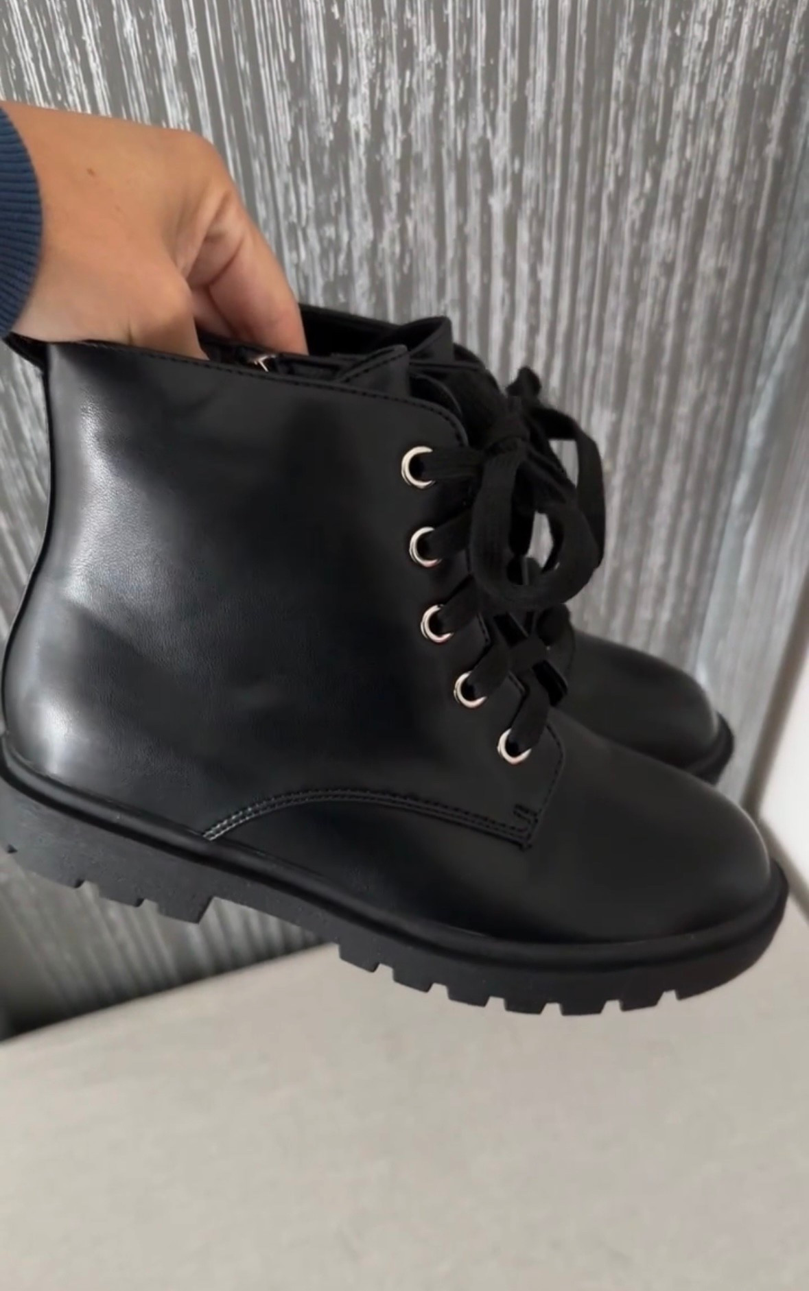 The cutest little girls combat boots! 🖤🖤🖤
# Amazon #girlsboots #combatboots #kids #kidboots #like #comment #save #share #follow 

#LTKKids #LTKShoeCrush #LTKFindsUnder50