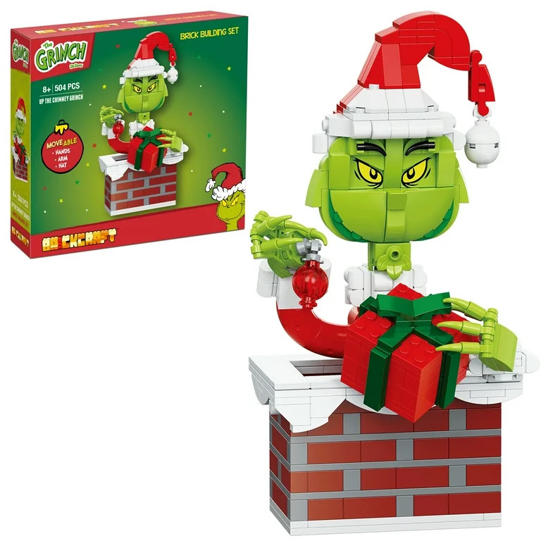 Brickcraft Up The Chimney Grinch Building Kit (504-Plastic Piece Set) Limited Edition Collectible... | Walmart (US)
