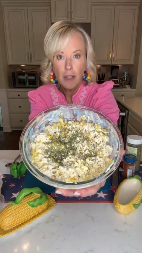 This Mexican Street Corn deserves a spot at every summer cookout 🌽 It’s one of my go-to easy summer recipes because it only takes a few minutes to make, it’s great to make ahead for parties, and it pairs perfectly with all of your grilling favorites. And of course, I had to serve it in my Corn Collection pieces because they’re just too perfect for summer BBQs! 😎 Scroll below to try this recipe out for yourself! 

Total Time: 20 mins
Prep Time: 5 mins
Cook Time: 15 mins
Yield: 6-8 servings

INGREDIENTS
    •    6 – 8 medium ears sweet corn, husks & silk removed
    •    ½ cup sour cream
    •    ½ cup mayonnaise
    •    ½ cup minced fresh or 1 tablespoon dried cilantro
    •    1 clove minced garlic
    •    1/4 – 1/2 tsp ground chipotle pepper
    •    2 tsp lime zest
    •    2 Tbsp lime juice
    •    ½ cup cotija cheese (can sub in grated parmesan or feta cheese)

DIRECTIONS
    1    Heat grill to 400°F.
    2    Whisk together the sour cream, mayo , cilantro, garlic, chipotle pepper, lime zest & juice.
    3    Grill the corn, turning ears until golden brown on all sides.
    4    With a brush or spoon coat each ear with sauce. Sprinkle with grated parm. 
    5    Serve with extra lime wedges if desired.

Tara’s Tidbits®: The corn can also be grilled indoors in a heated grille pan or under the broiler.

#LTKfoodie #LTKSeasonal
