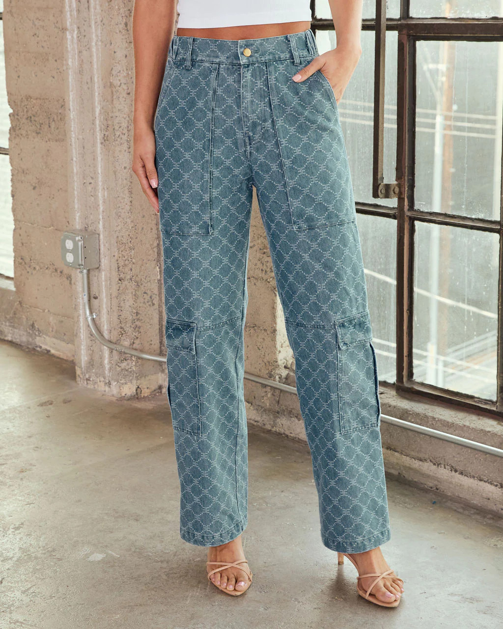 EE Monogram Cargo Jeans | VICI