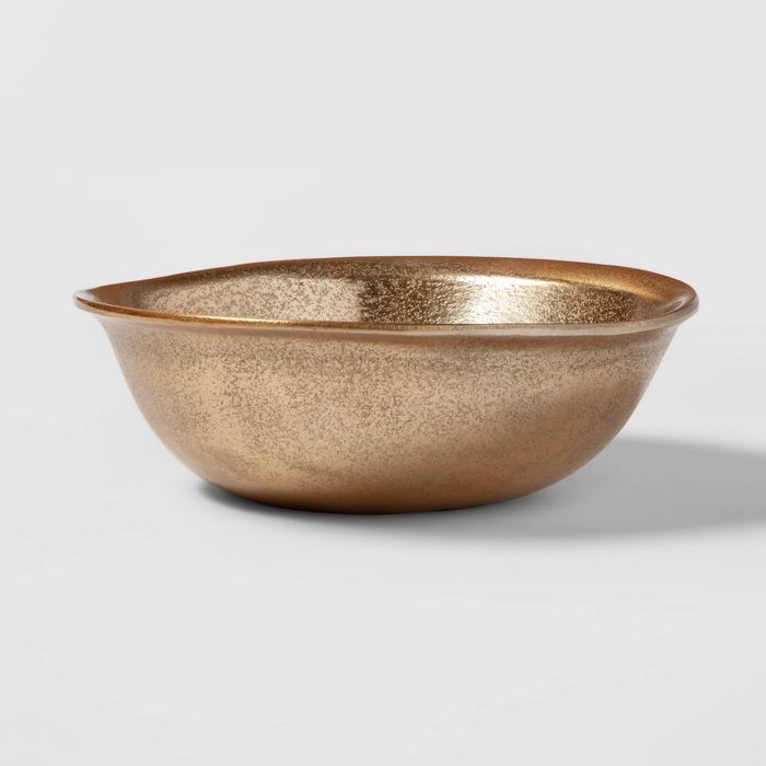 Cravings by Chrissy Teigen 10" Rough Aluminum Bowl - Gold | Target