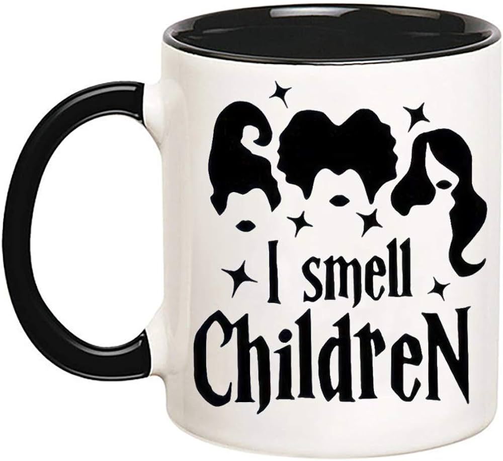 OttoRiven101 - I Smell Children Hocus Pocus Sanderson Sisters Mug, 11oz Ceramic Coffee Mug/Tea Cu... | Amazon (US)