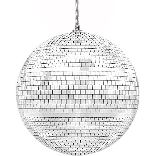 The Dreidel Company Mirror Disco Ball 6" Inch, Silver Hanging Ball with Attached String for Ring,... | Amazon (US)