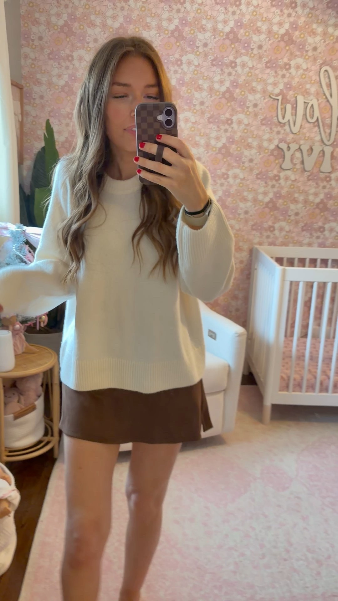 Wearing size small in skirt and medium in sweatshirt. 

Thanksgiving outfit/ outfit idea / skirt / skort / sweatshirt 

#LTKHoliday #LTKootd