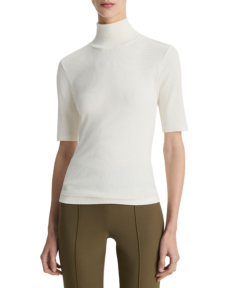 Vince Elbow Sleeve Turtleneck Top | Bloomingdale's (US)