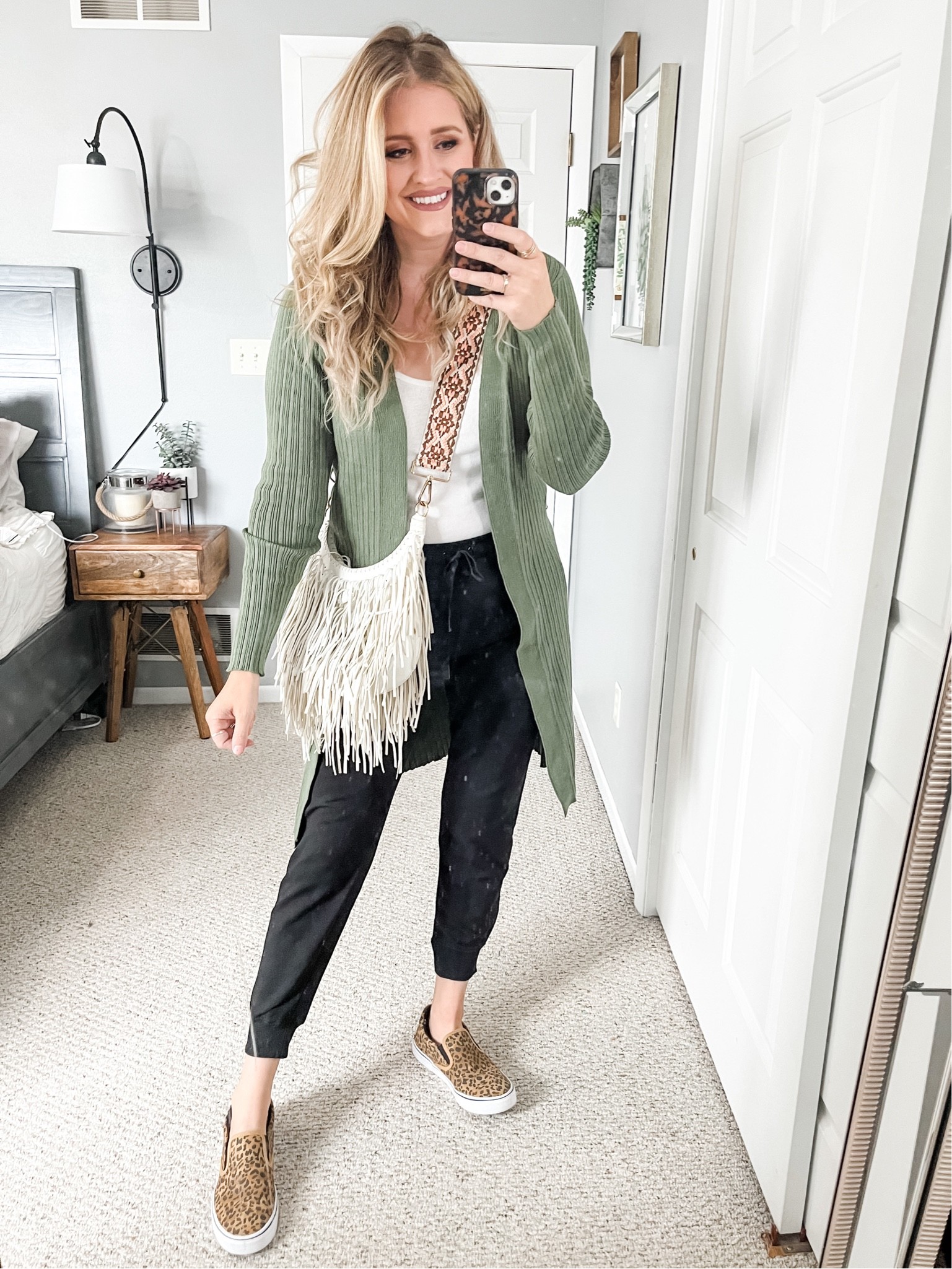 Casual style with new soft joggers from Walmart!
Cardigan: M
Bodysuit: L
Joggers: M