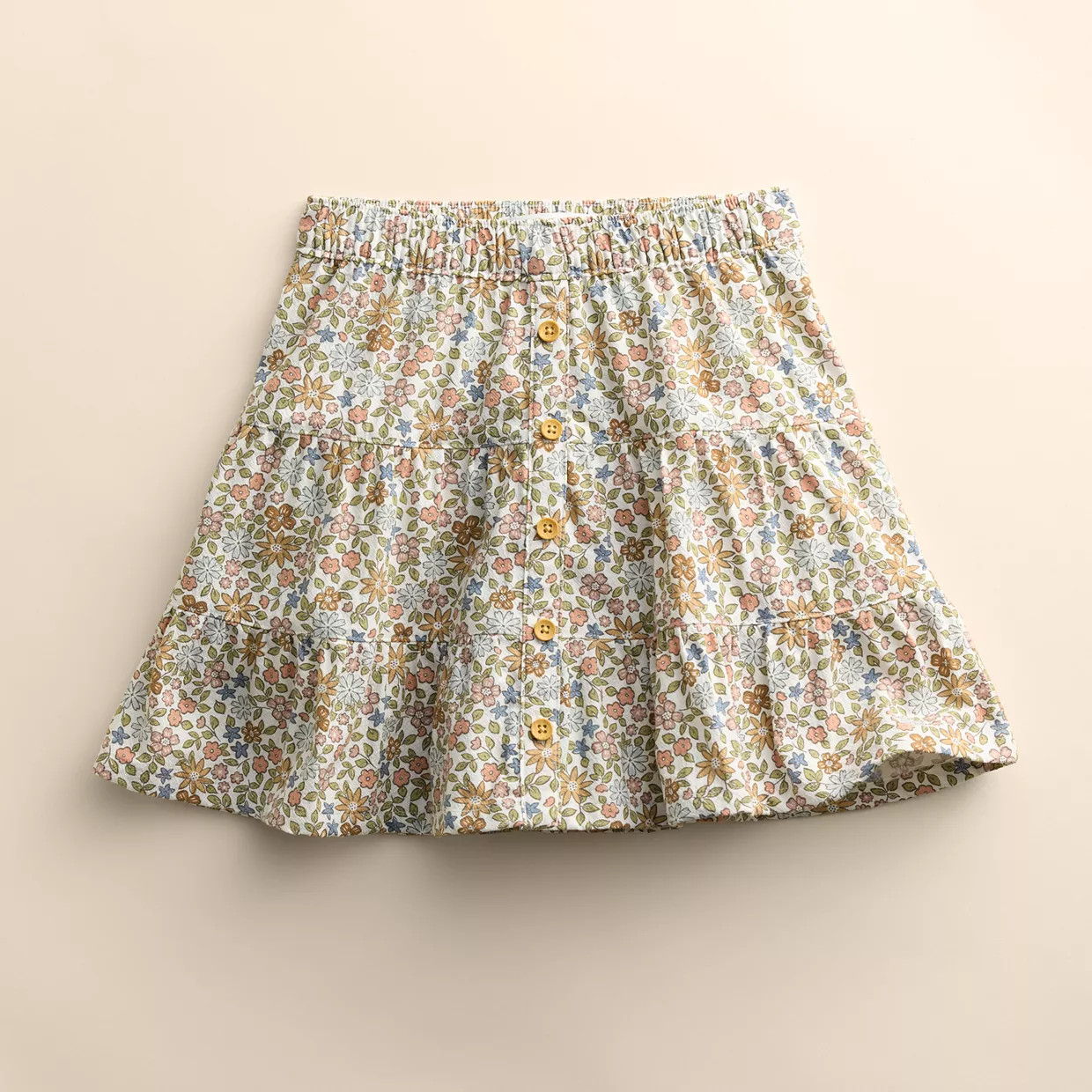 Toddler Girl Little Co. by Lauren Conrad Tiered Button Front Skirt | Kohl's
