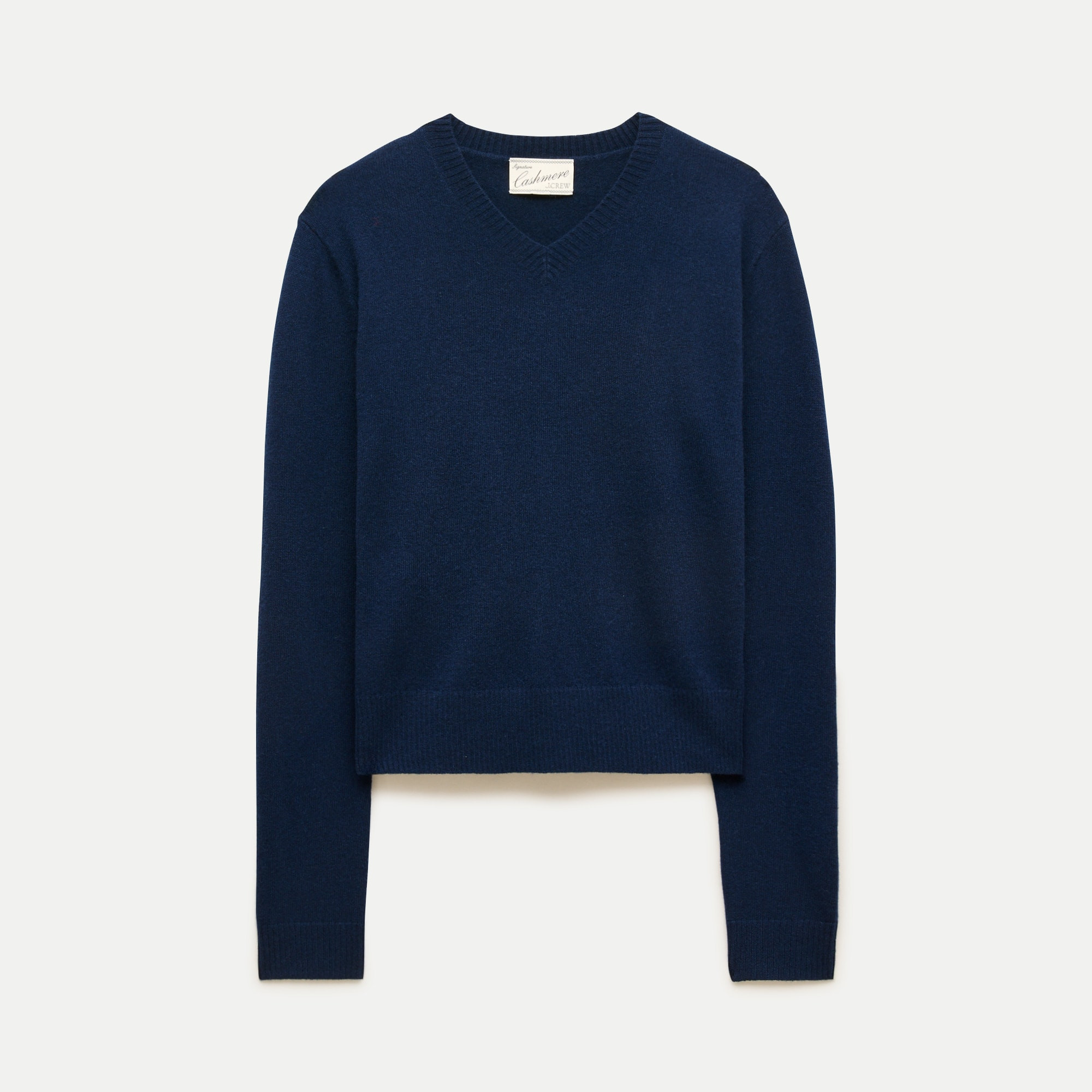 Cashmere high V-neck sweater | J. Crew US