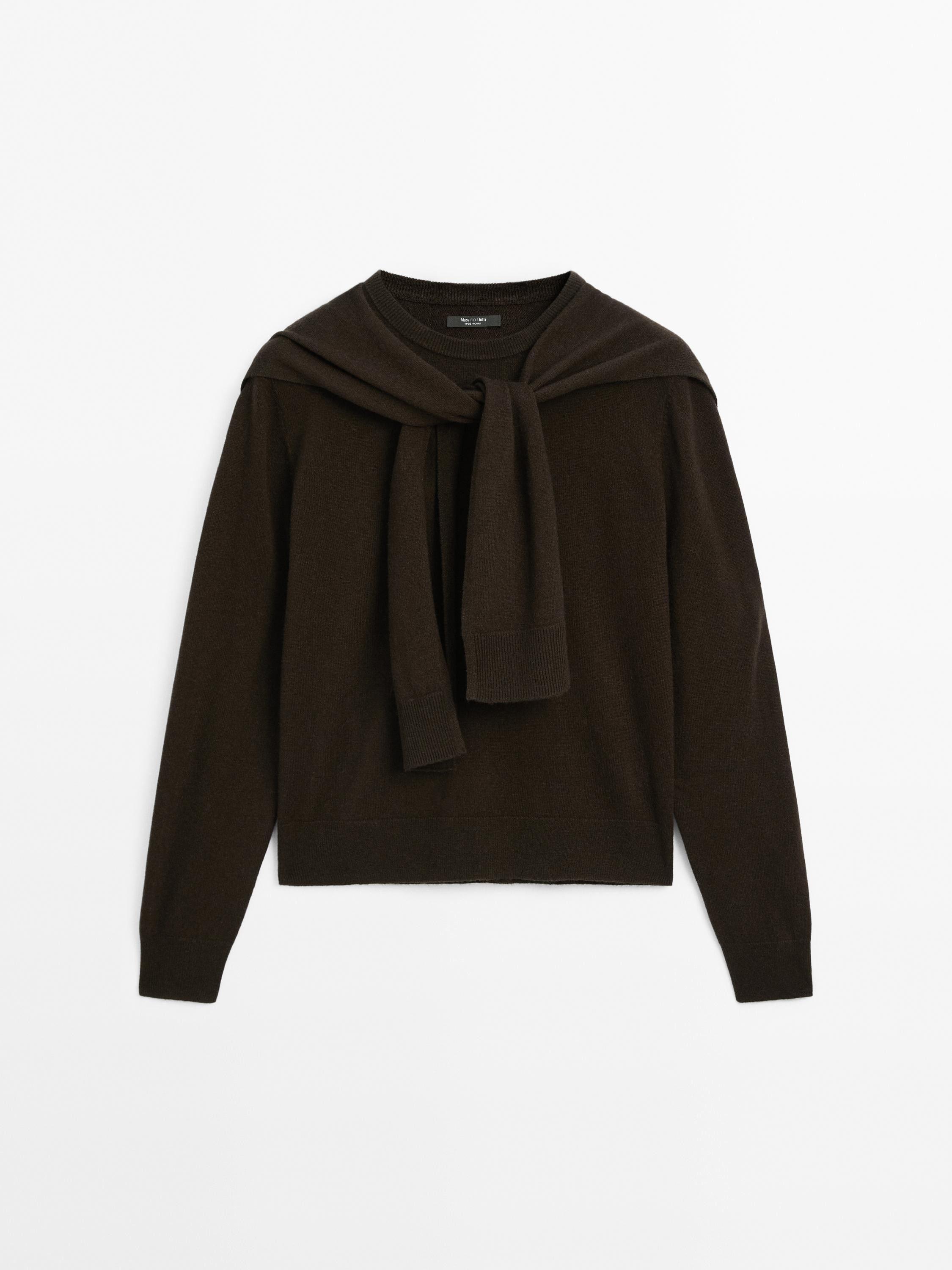 Wool blend knit double sweater | Massimo Dutti US