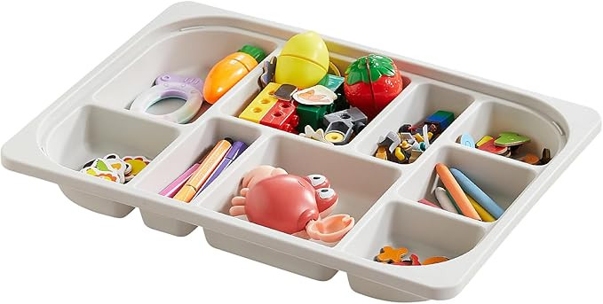 Beright Storage Tray with Compartments, Compatible with Beright Sensory Table, Stackable Plastic ... | Amazon (US)