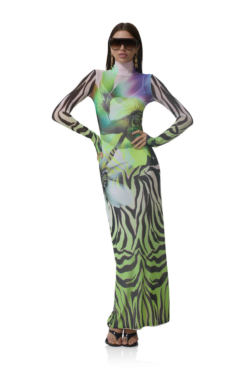 Billie Dress - Zebra Fleur | ShopAFRM