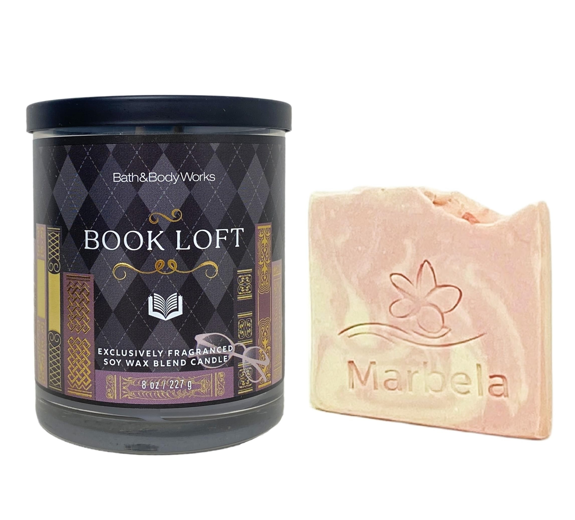 Bath & Body Works Book Loft Single Wick Candle with a Himalayan Salts Springs Sample Soap | Amazon (US)