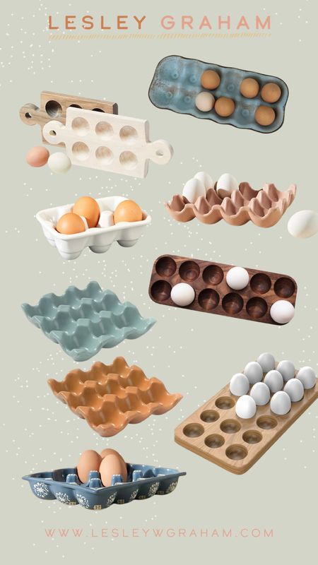 Egg holder, egg crate, egg container. Wooden egg crate. Porcelain egg crate. 

#LTKfindsunder50 #LTKfamily #LTKhome