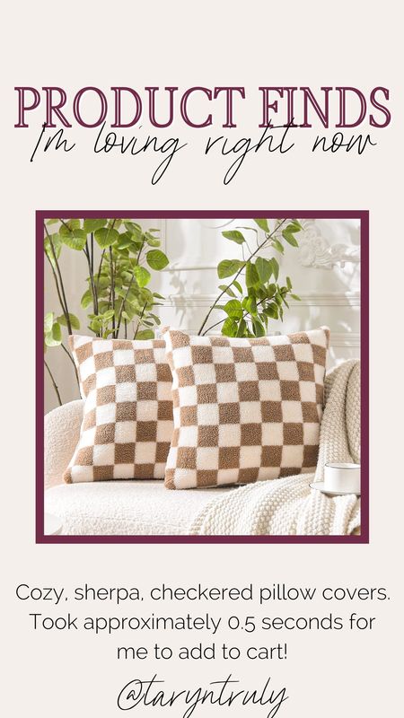 Amazon pillows - checkered pillow - amazon fall home decor - couch pillows - fun pillows 



#LTKhome #LTKSeasonal #LTKunder50