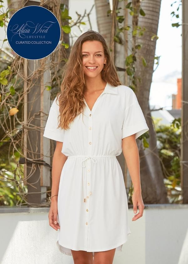 AWL x CL White Shirt Dress | Cabana Life