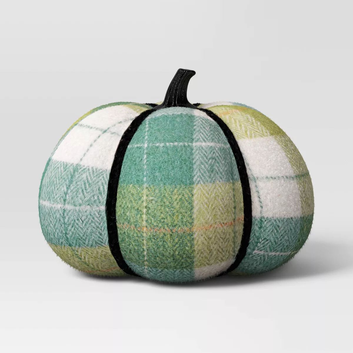 5.75" Brushed Plaid Knit Pumpkin Green Halloween Figurine: Hyde & EEK! Boutique™, Indoor Decor | Target