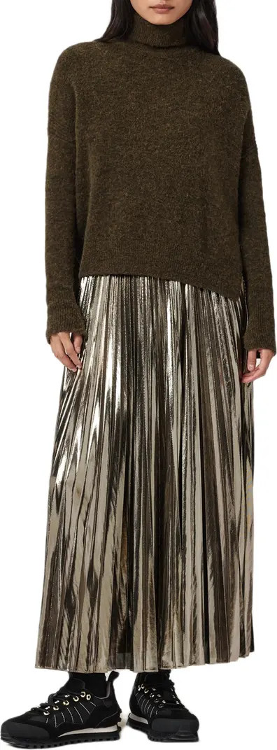 Spark Pleated Maxi Dress & Sweater Set | Nordstrom