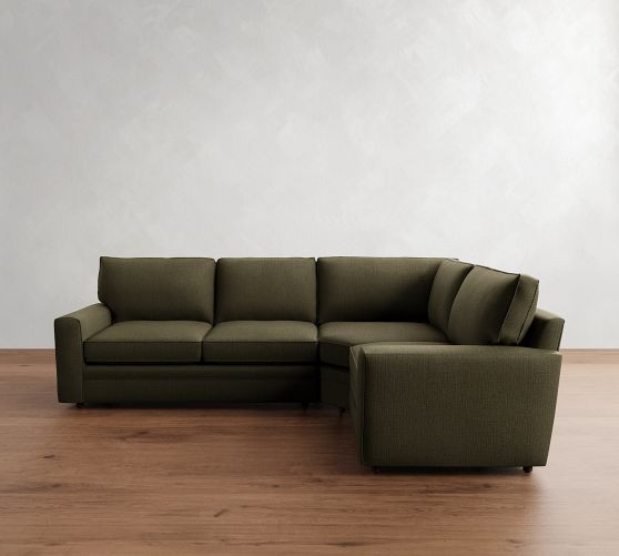 Pearce Square Arm 3-Piece Wedge Sleeper Sectional (121") | Pottery Barn (US)