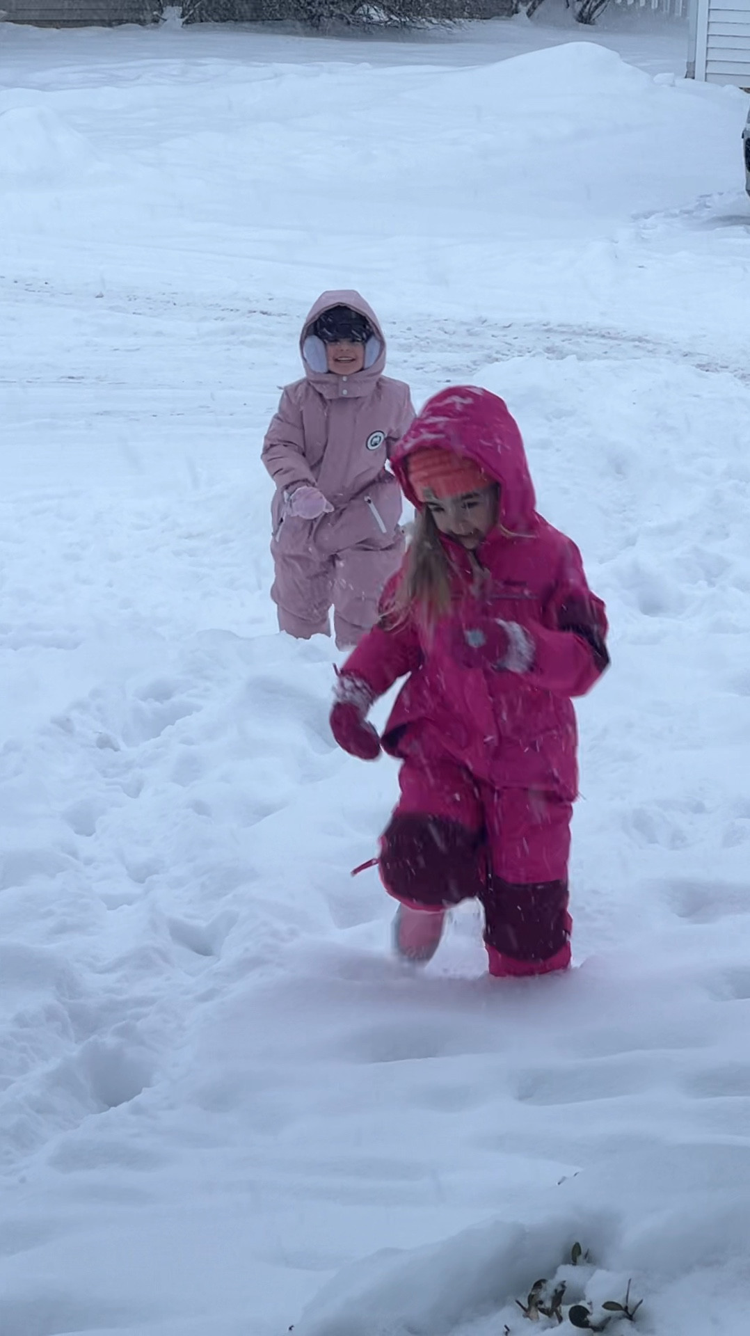 Jayci 😂 the attempt to throw a snowball all the way to me 💀 linking their one piece snowsuits below…2 pieces vs 4 (pants and jacket) is the way to go 👌 

#LTKFindsUnder50 #LTKSeasonal #LTKKids