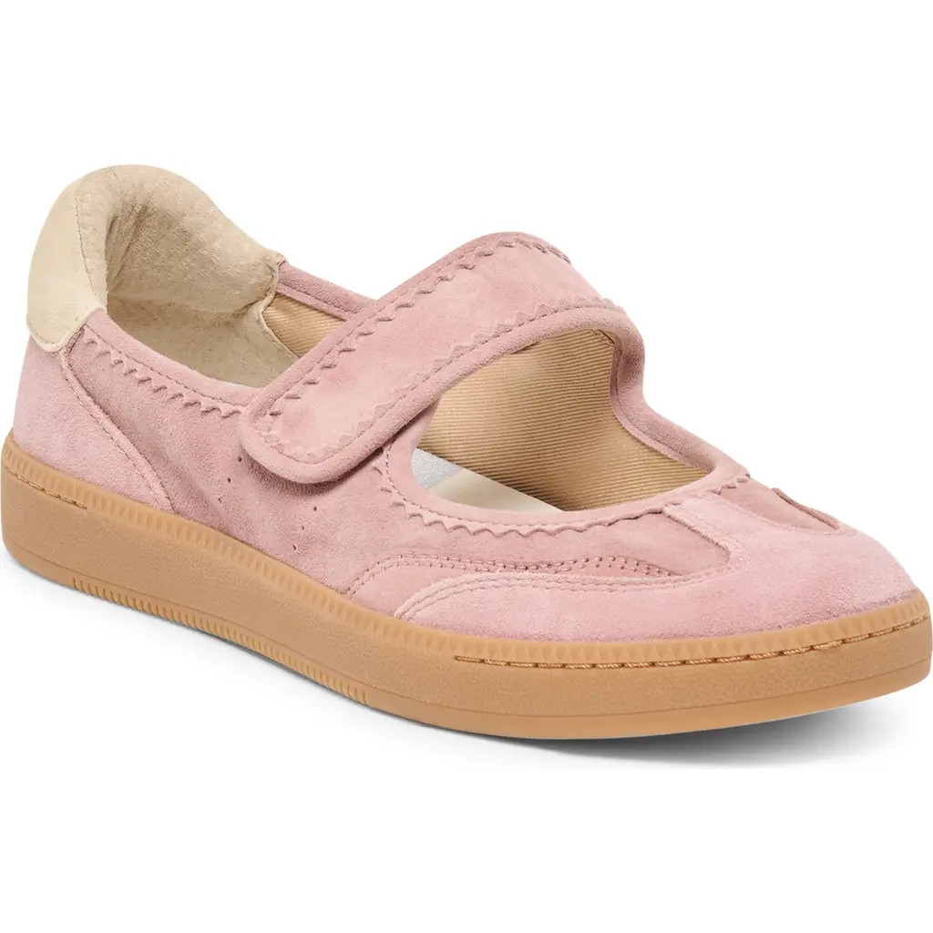 Dolce Vita Nanet Mary Jane Flat in Pink Suede at Nordstrom, Size 10 | Nordstrom