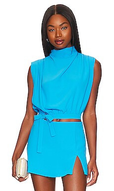 Amanda Uprichard Justin Top in Blue Jay from Revolve.com | Revolve Clothing (Global)