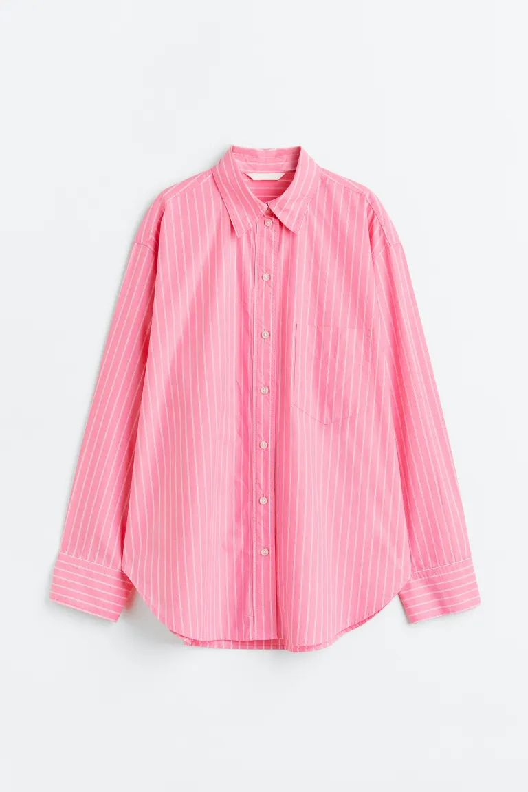 Cotton Poplin Shirt | H&M (US + CA)