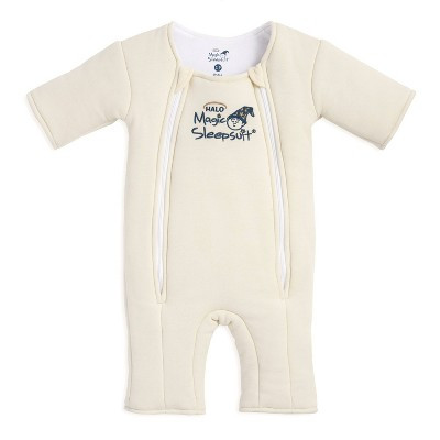HALO Baby Merlin Magic Sleepsuit 100% Cotton Three Quarter Sleeve Wearable Blanket - Cream S | Target