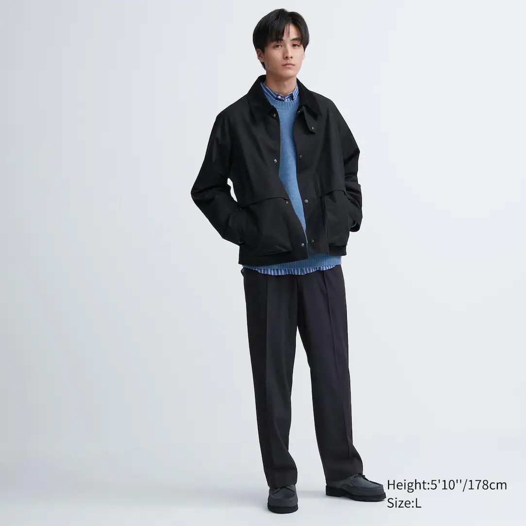 Pleated Wide Leg Trousers | UNIQLO (UK)