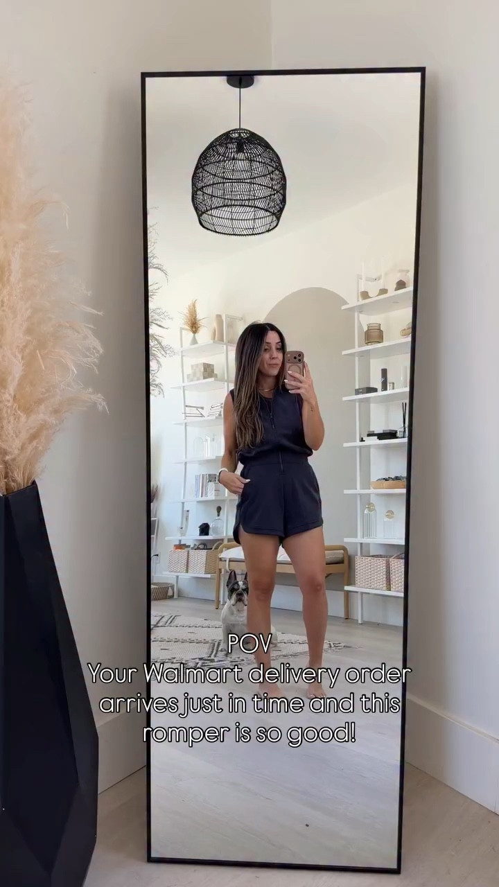 

This romper is so good! I threw it on real quick just to make sure it fit and immediately threw in suitcase! It’s the same faded black Softstreme fabric from Lulu but Only $26! I hope it restocks in the other colors cause I will get them all! Perfect for summer travel! 
Wearing a small! 


#LTKootd #LTKPetite #LTKgrwm