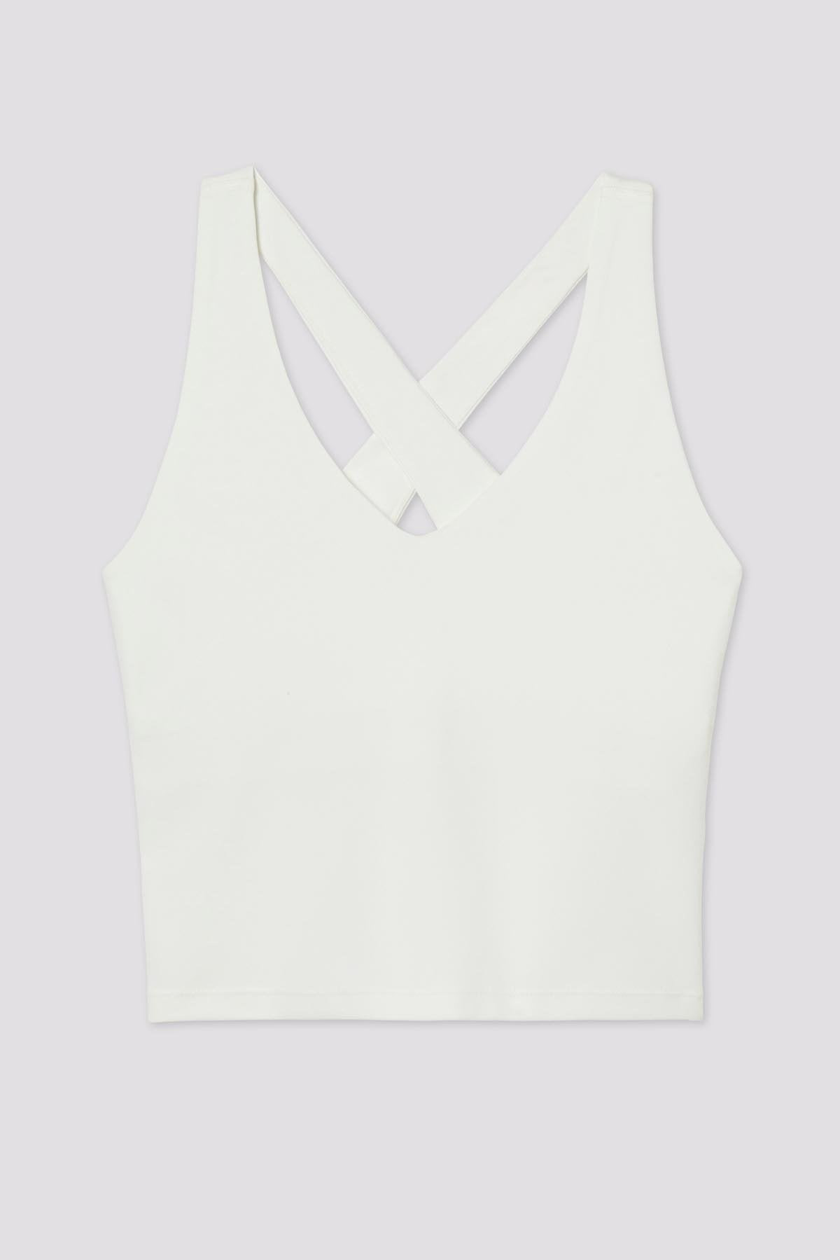 Ivory Zoe Superstretch Tank | Girlfriend Collective