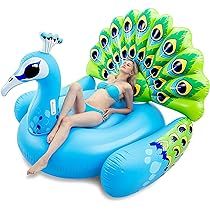 Amazon.com: Jasonwell Giant Inflatable Flamingo Pool Float with Fast Valves Summer Beach Swimming... | Amazon (US)