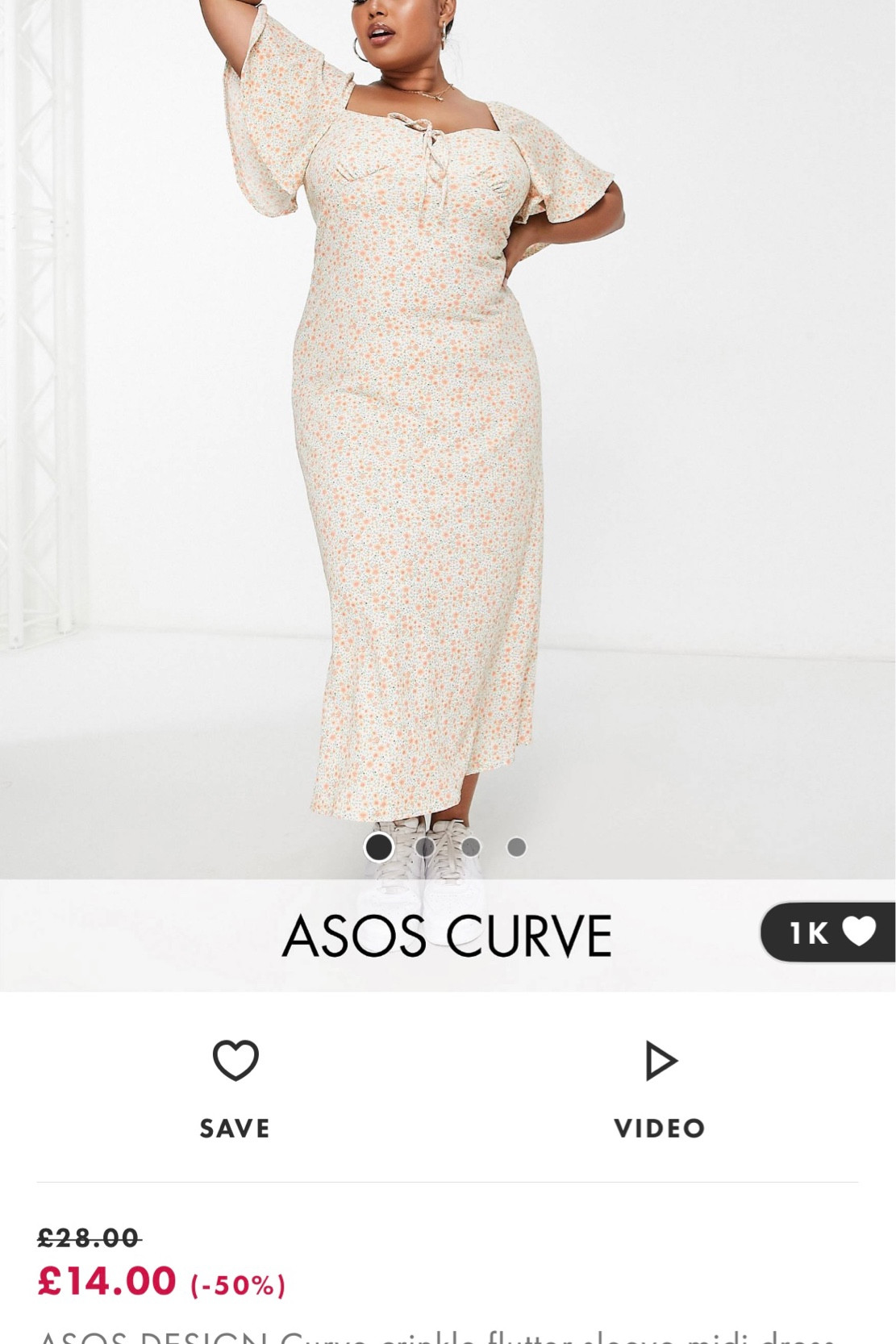 Crinkle off shoulder dress 