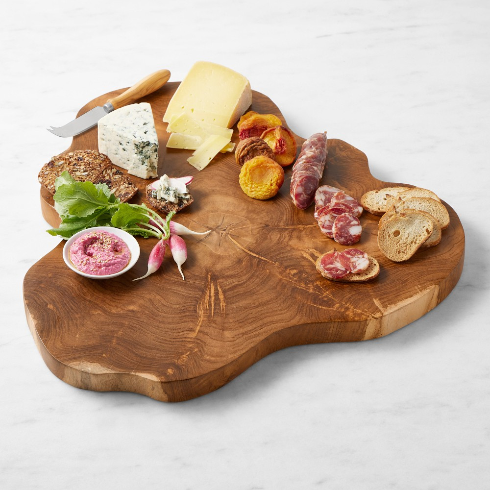 Teak Live Edge Cheese Board | Williams-Sonoma