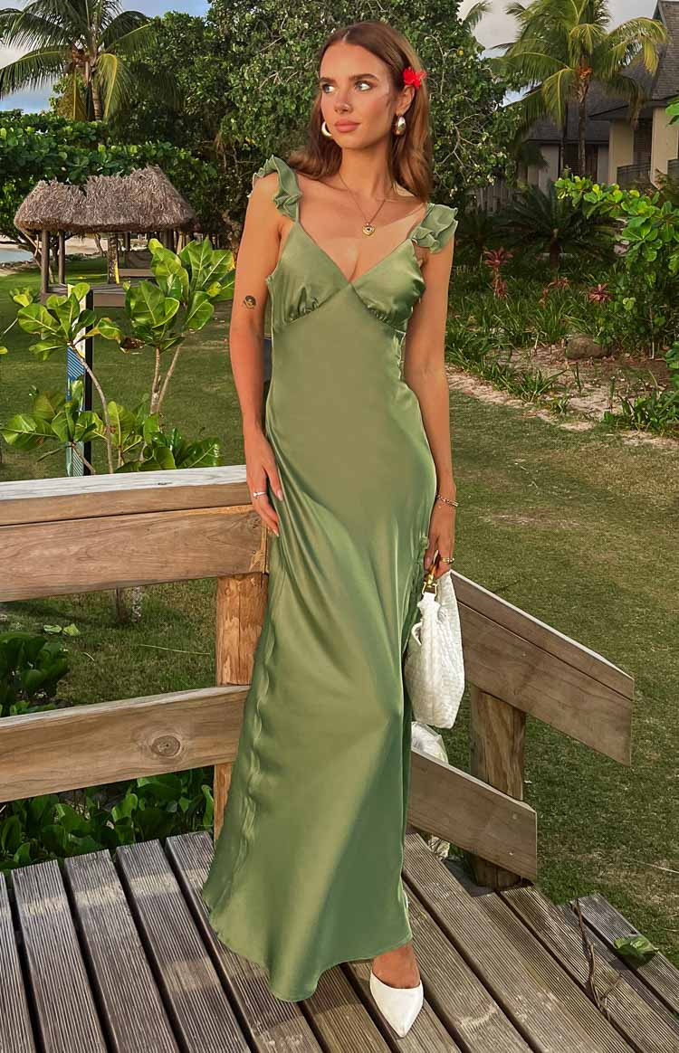 Wendy Sage Maxi Dress | Beginning Boutique (US)