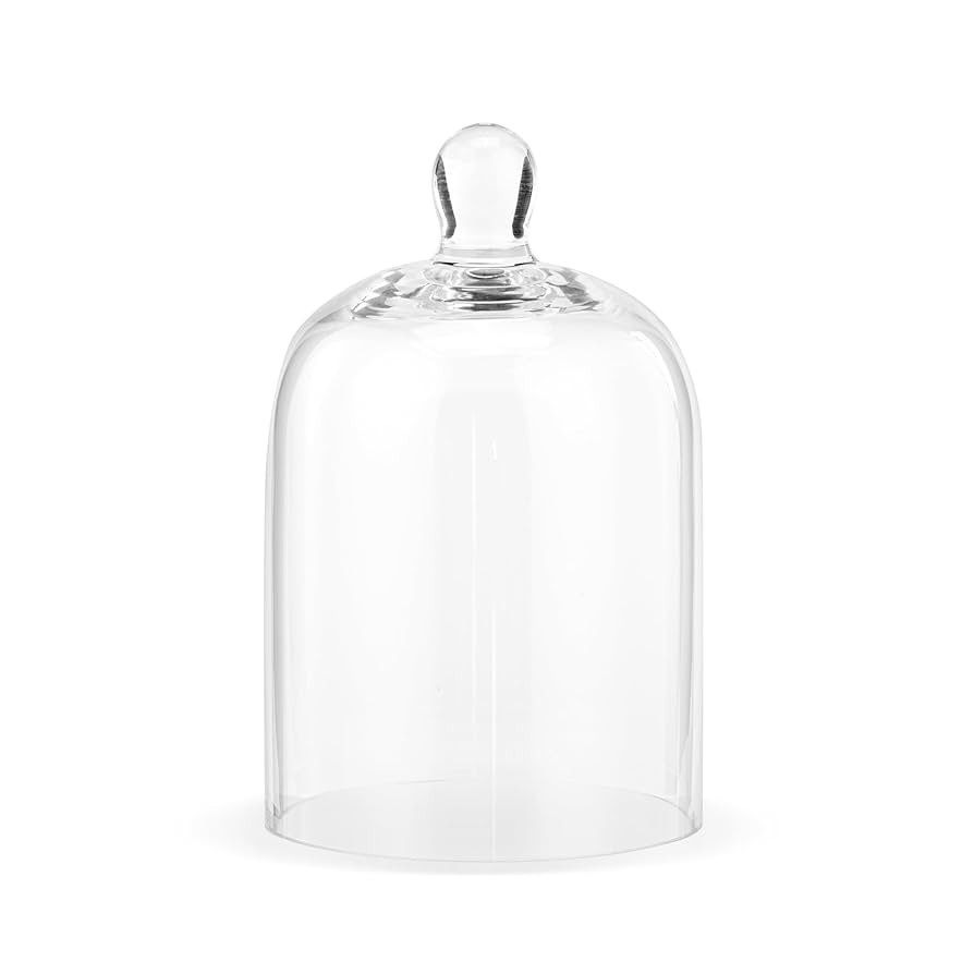 DEMDACO Market Finds Collection Classy Clear Dome Shaped 7 x 4 Glass Decorative Candle Cloche Acc... | Amazon (US)