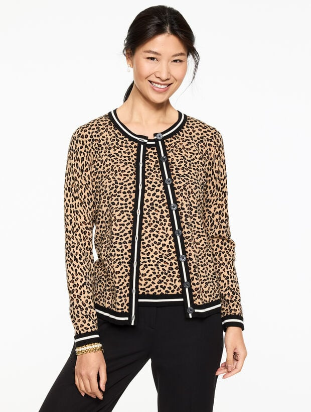 Charming Cardigan - Tricolor Cheetah | Talbots
