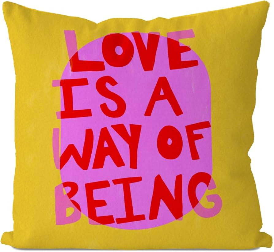 IWXYI 70s Style Pillow Covers, Funny Throw Pillows, Eclectic Maximalist Hippie Pillow Cover, 18x1... | Amazon (US)