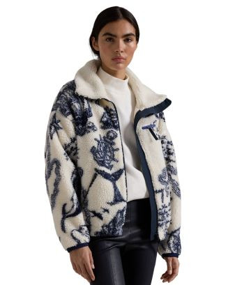 Ralph Lauren High Pile Printed Fleece Jacket  | Bloomingdale's Women | Bloomingdale's (US)