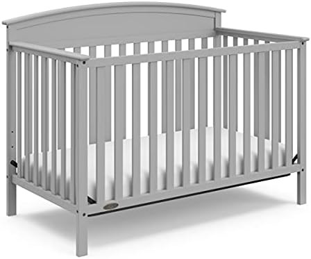 Graco Benton 4-in-1 Convertible Crib (Pebble Gray) Solid Pine and Wood Product Construction, Conv... | Amazon (US)