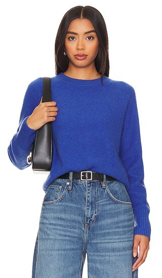 Waffle Sweatshirt in Admiral Blue | Revolve Clothing (Global)