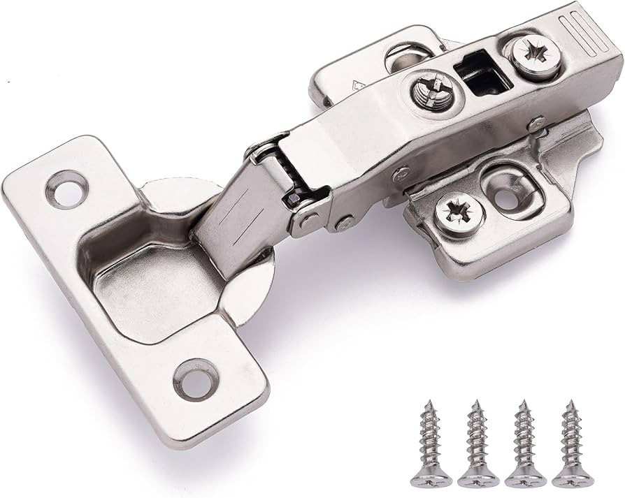 DecoBasics Kitchen Cabinet Frameless Hinges (Pack of 6), Soft Close Door Hinges, Metal Hinges for... | Amazon (US)