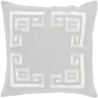 Artistic Weavers Bouverie Grey Geometric Polyester 18 in. x 18 in. Throw Pillow S00151082263 - Th... | The Home Depot