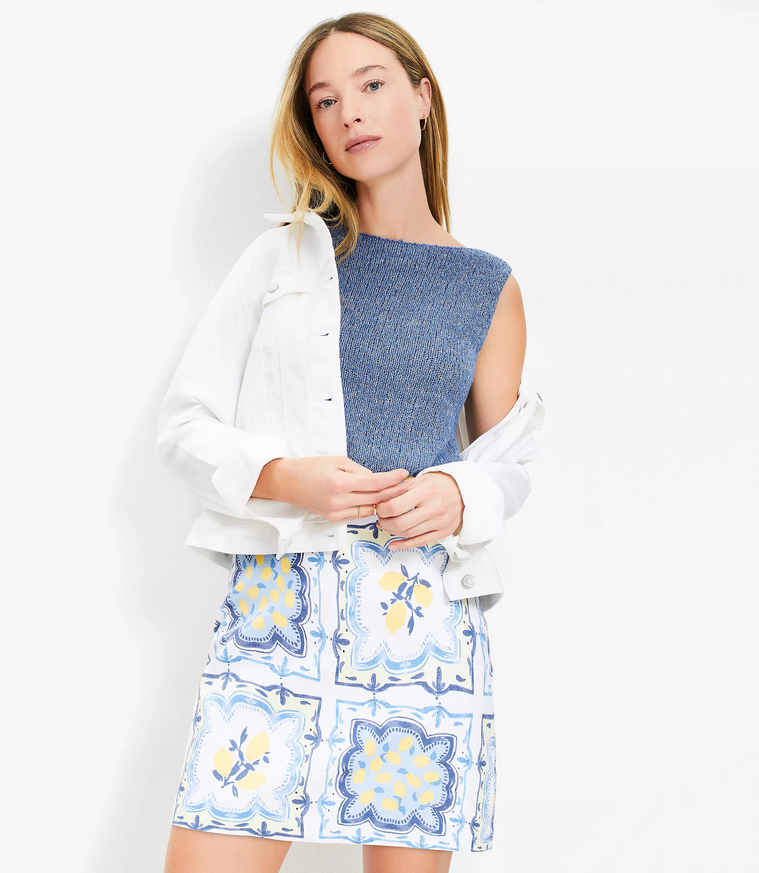 Lemon Mini Skirt | LOFT