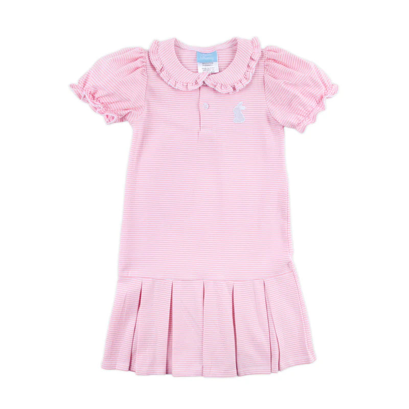 Bunny Pink Stripe Ruth Dress | Classic Whimsy