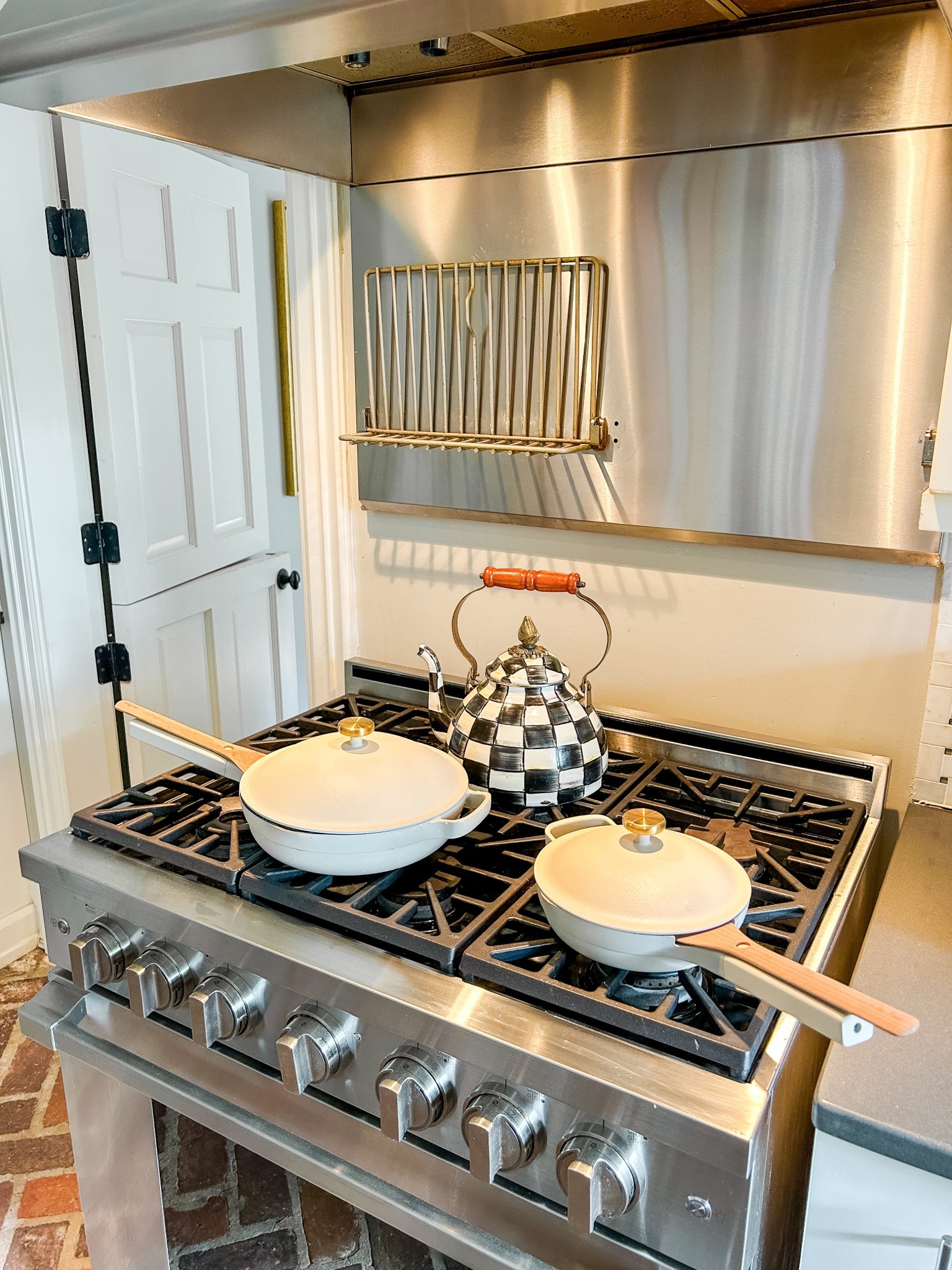 Our place always pan and mackenzie child’s kettle 