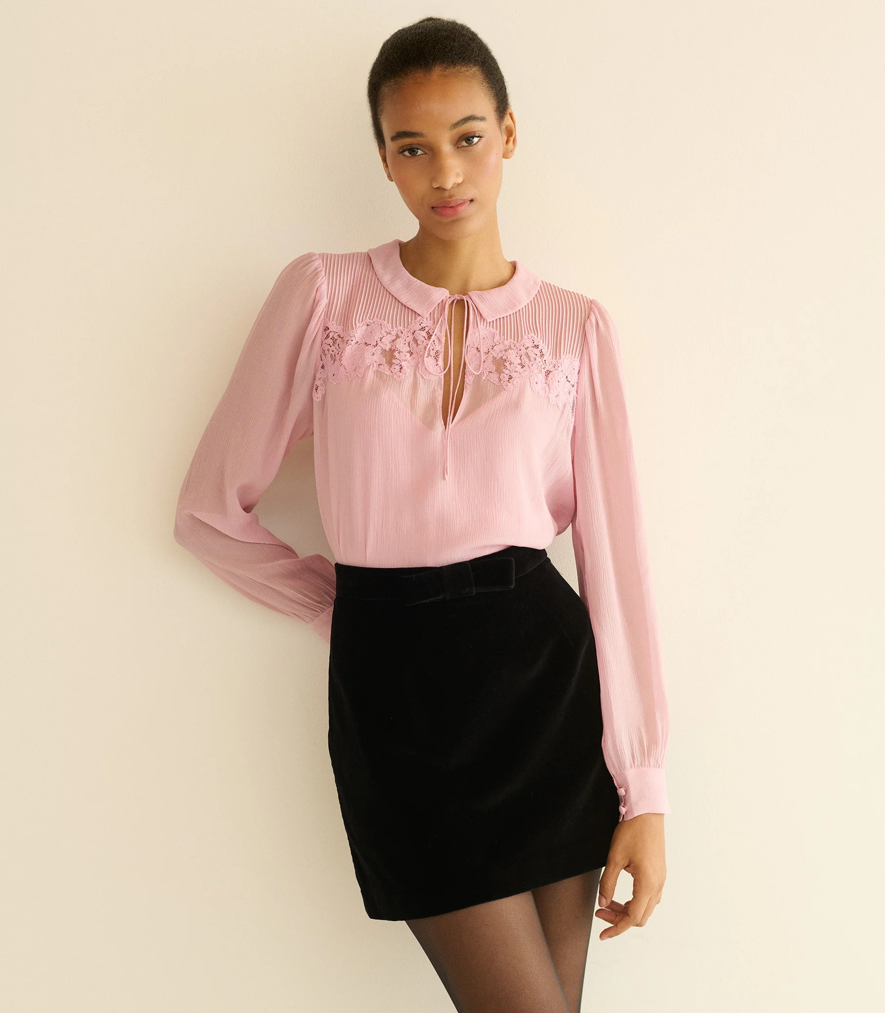 Liora Top - Pink Hydrangea | DÔEN | DOEN