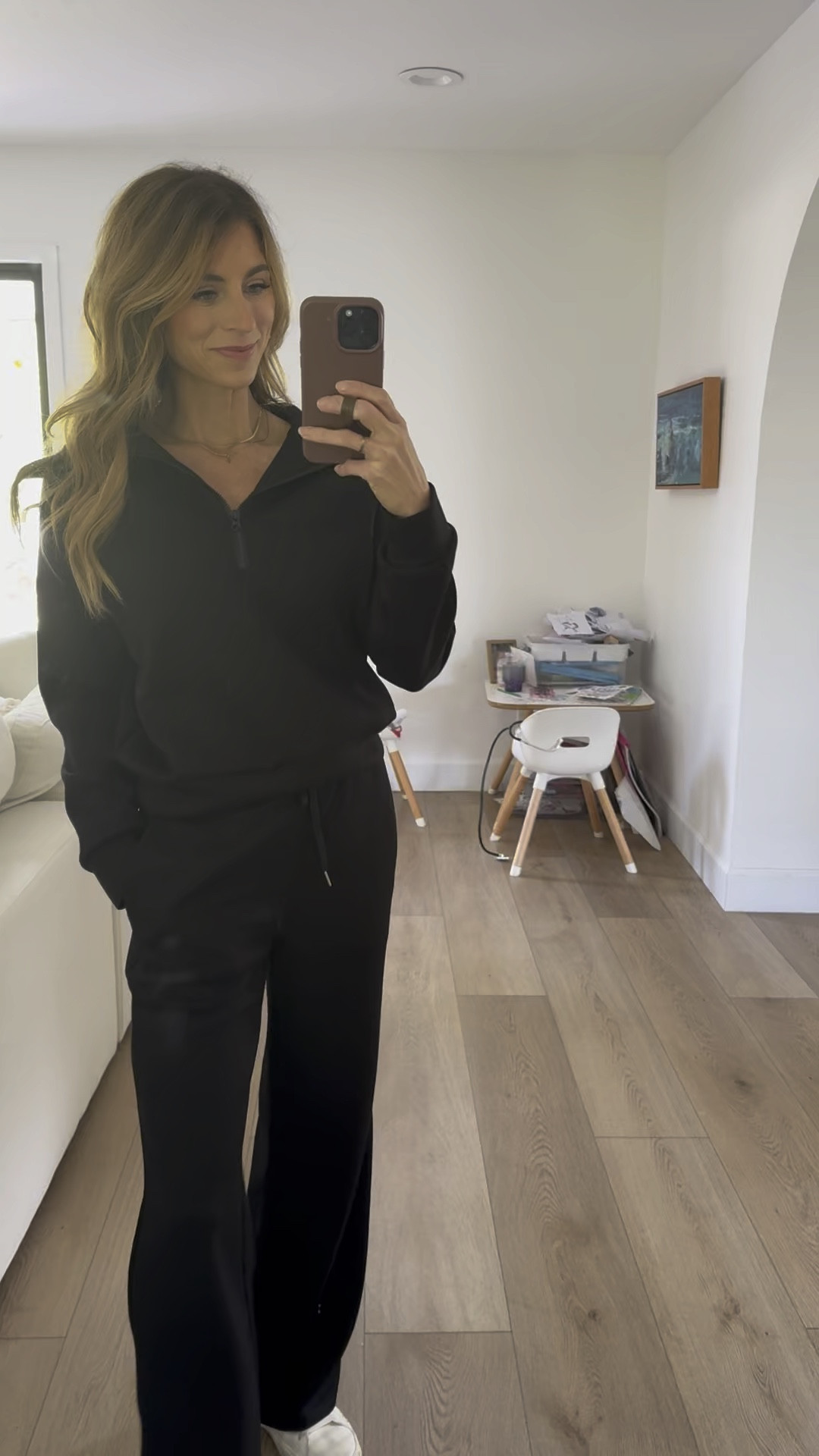 This whole set is $54 right now!!! So soft, incredible quality!! I love this for everyday errands, or as a travel set! I love traveling with a pullover that i can use when cold or to layer, as well as pants that can be layered too! I bought this in black and apricot! The apricot is like a pale cream with a hint of pink! Black is always so classy, but they have gorgeous colors! I’m wearing XS. Paired with the buttery fitness leggings too!! 

Workout, fitness, womens fitness, womens workout, workout set, amazon fitness, Amazon womens, black workout set, travel outfit, travel set, womens travel @amazon 
@amazonbeauty @amazonfashion
#founditonAmazon

#LTKActive #LTKFitness #LTKTravel