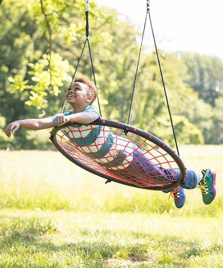 Red Round Rope Swing Set | Zulily