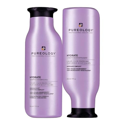 Pureology Hydrate Moisturizing Shampoo & Conditioner Set - For Medium to Thick Dry and Color Trea... | Amazon (US)